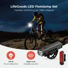 LifeGoods Fietsverlichting set