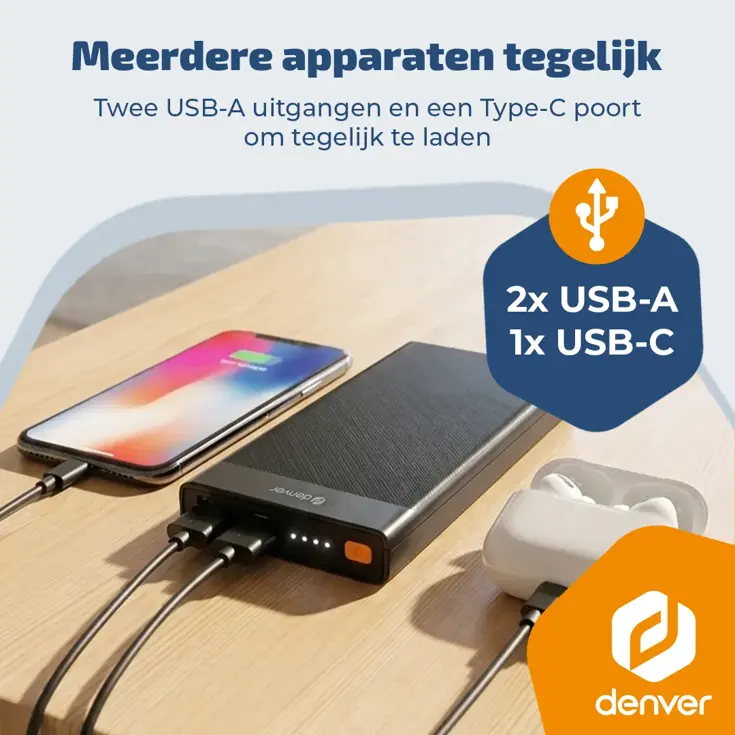 PQC10008 Power bank - 10.000 mAh