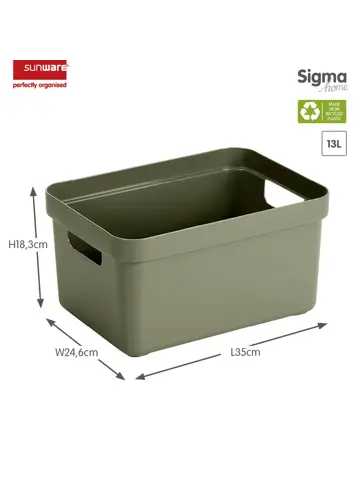 Sigma home - Opbergbox - 13L - 6-delig