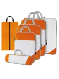 Packing cubes compressie set – 6-delig – Oranje