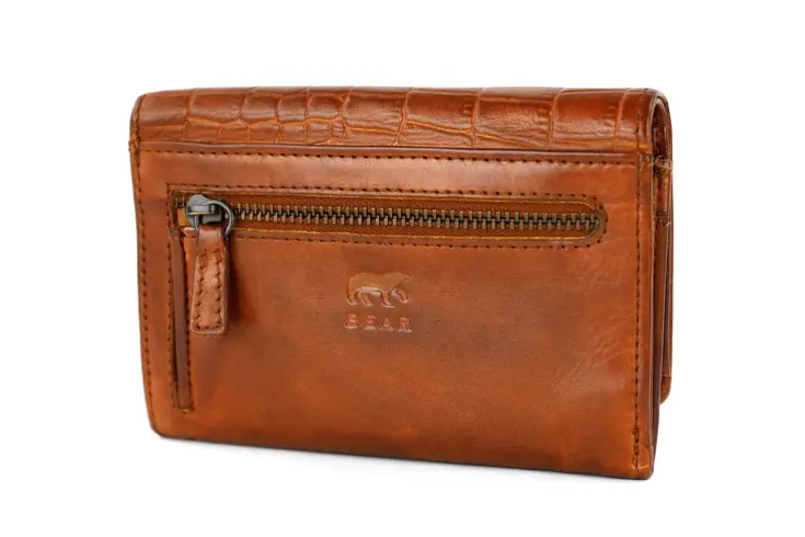 Croco - Portemonnee - Leer - Dames - 4 pasjes