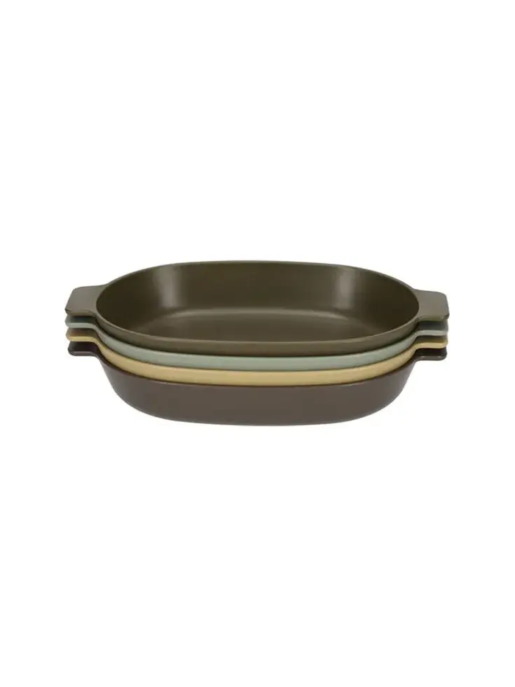 Camping Ovalen borden - Set van 4