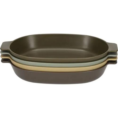 Camping Ovalen borden - Set van 4