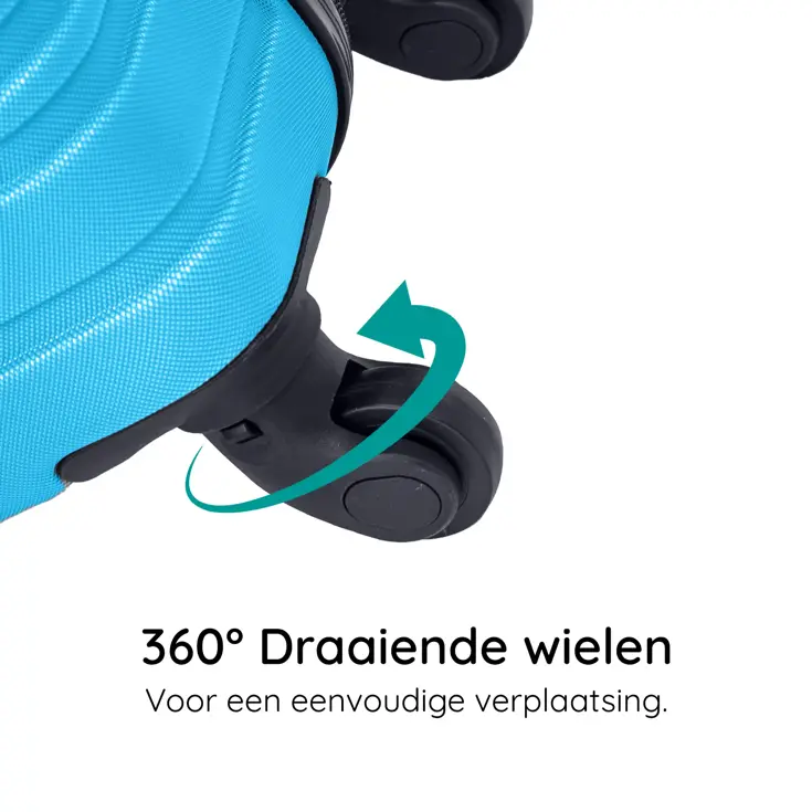 Kofferset 4 delige ABS 29 39 74 en 95L TSA-slot
