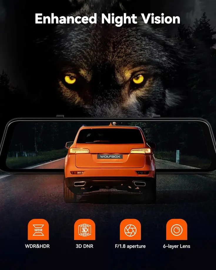 G850 Pro 4K Wifi GPS 64gb Mirror dashcam