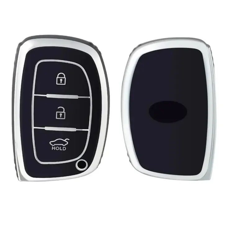 TPU Sleutelhoesje voor Hyundai zwart A3A