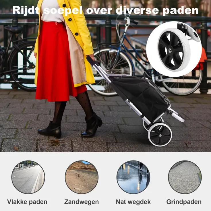 45L boodschappentrolley met koelvak