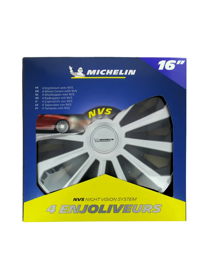 Michelin Wieldoppen 16"- zwart/zilver 4 stuks