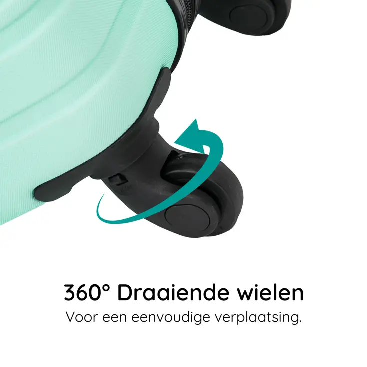 Kofferset XS ABS 29L met TSA-slot en 360° wielen