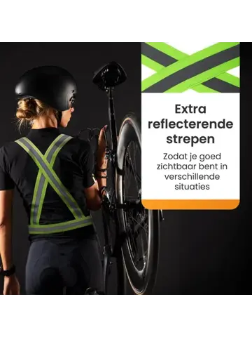 Reflecterend Veiligheidsvest  – Elastisch - Geel