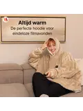 Elektrische Snuggle Hoodie Deken