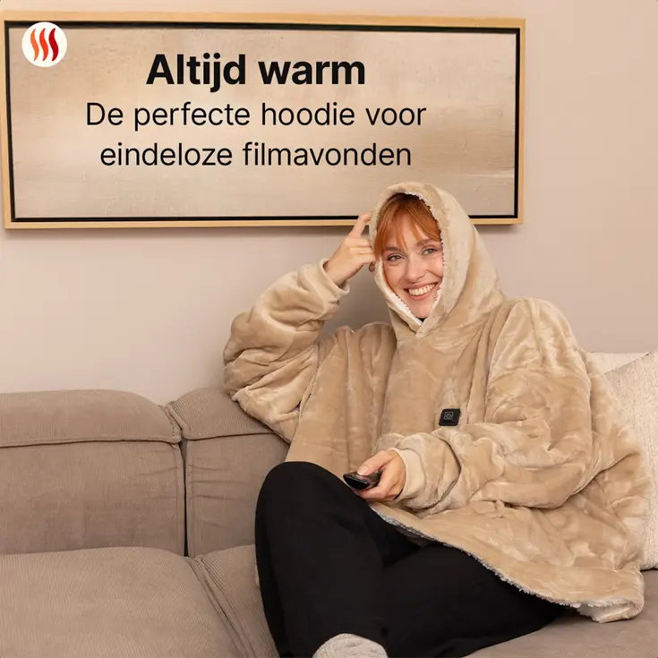 Elektrische Snuggle Hoodie Deken