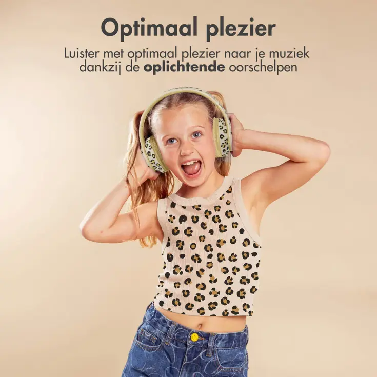 imoshion Kinder Koptelefoon LED - Leopard