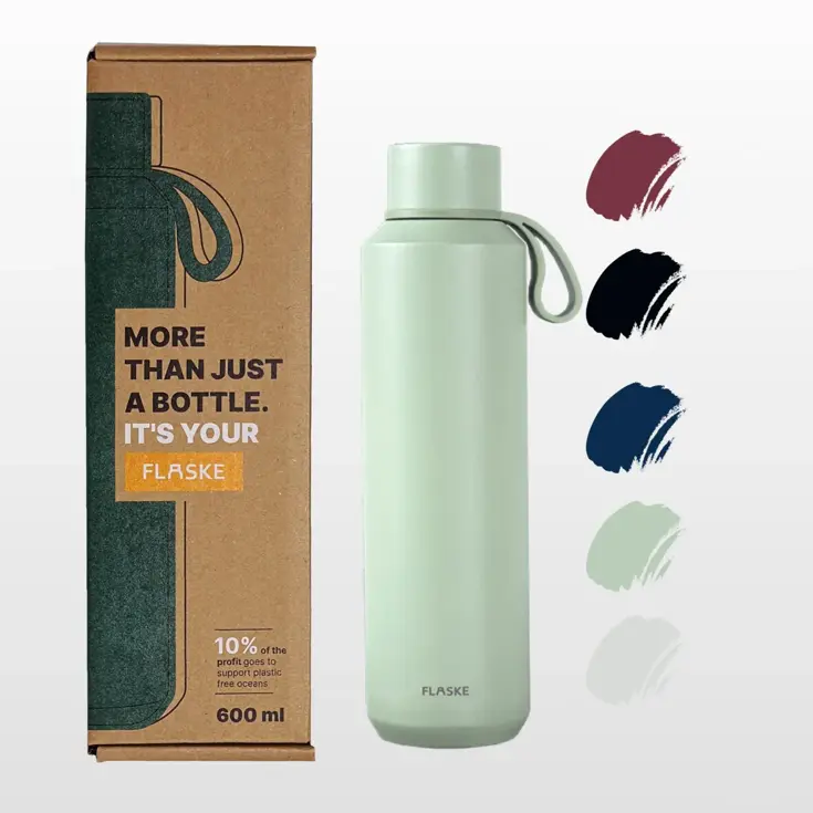 FLASKE 600ML  RVS Drinkfles