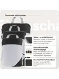 Packing cubes compressie set – 6-delig – Zwart