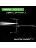 BEAM 300 - LED Fietslamp - Oplaadbaar - 300 Lumen
