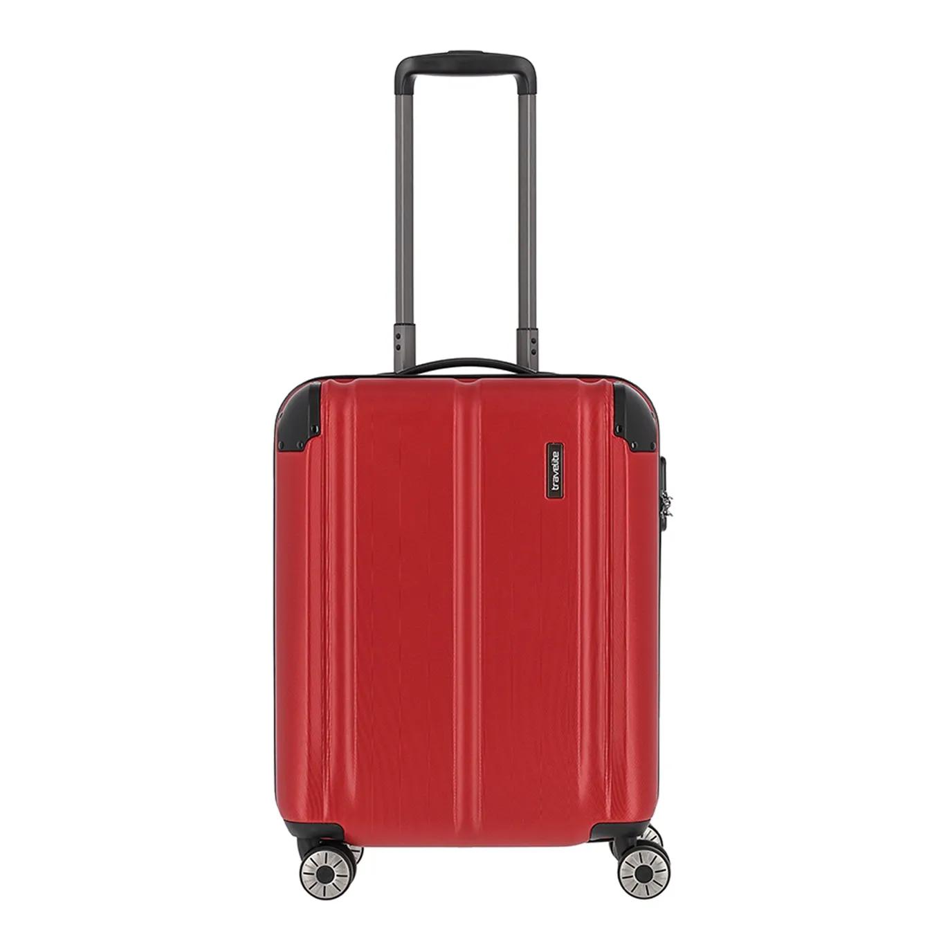 Travelite  City 4 Wiel Trolley S red Rood  Rood main product image