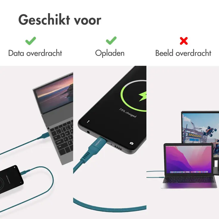 imoshion Braided USB-C naar USB kabel