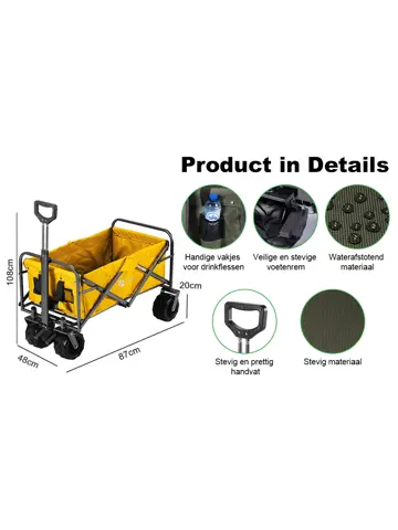 Packaway Opvouwbare Bolderkar 80KG