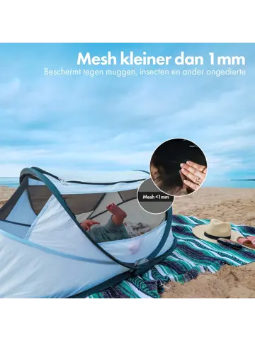 BabyBox Campingbedje - baby tentje - 50% UV