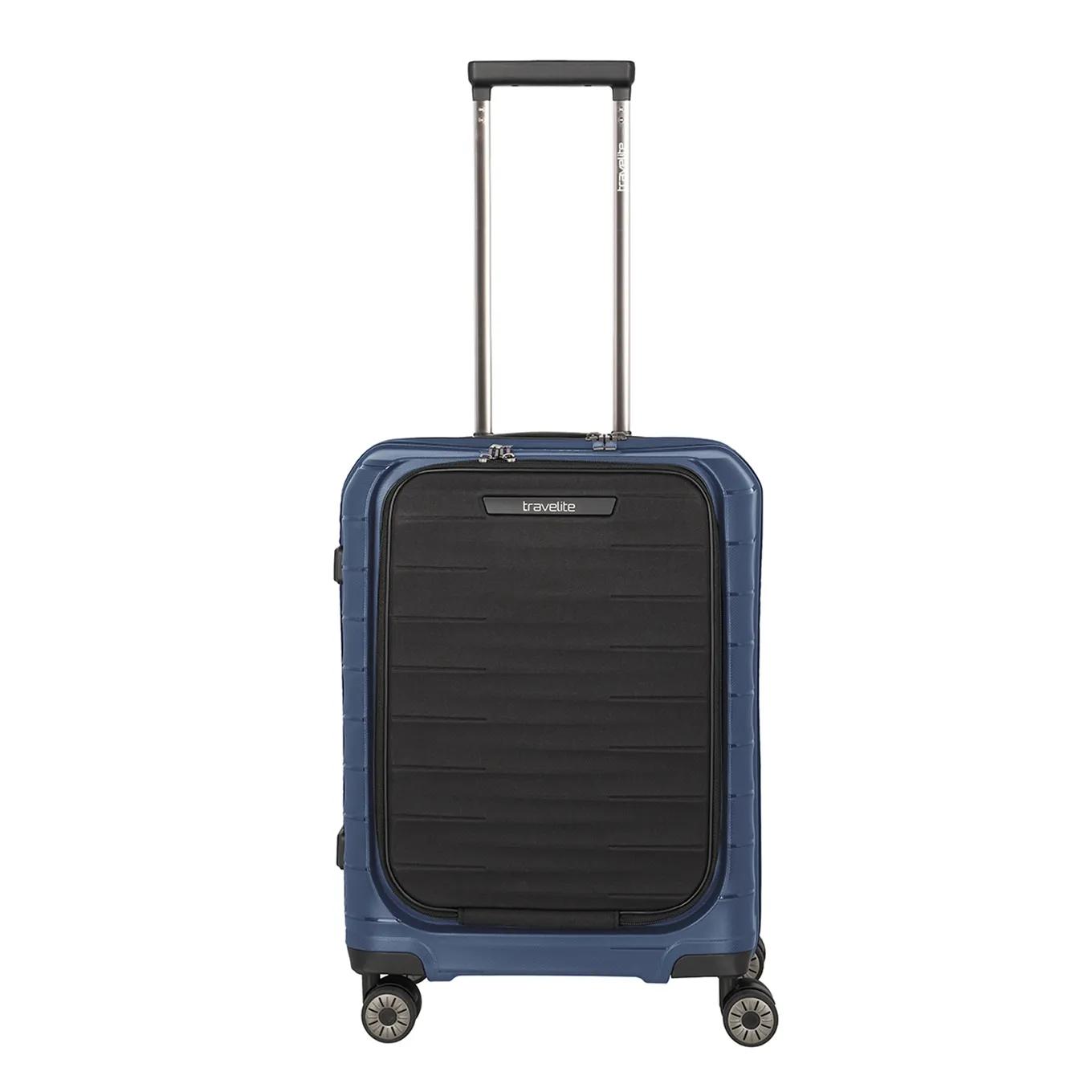 Travelite  Mooby 4W Trolley S Frontpocket blue  Blauw main product image