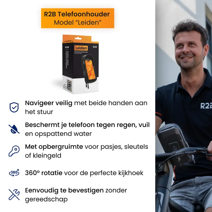 Robuuste Telefoonhouder Fiets & Motor Waterdicht