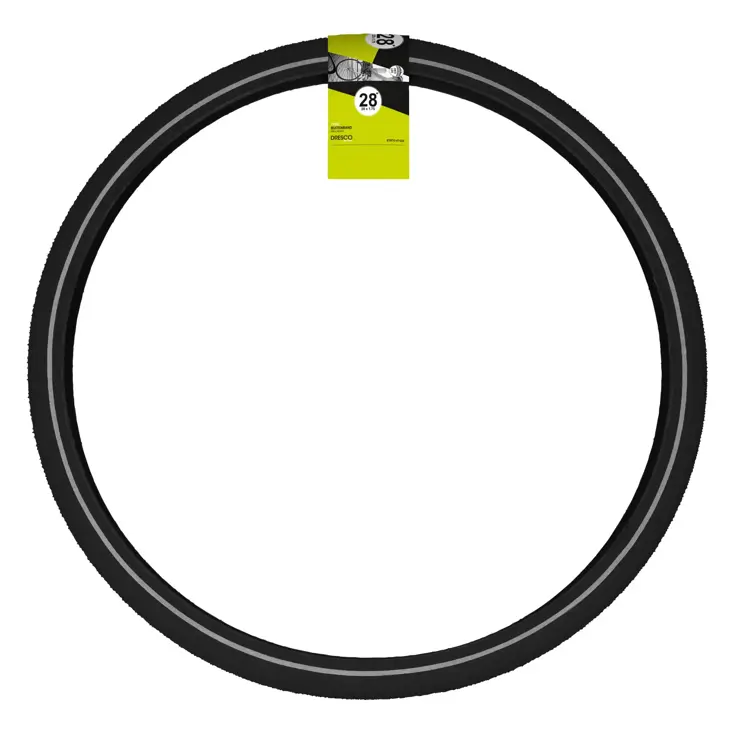Zwarte Anti-Lek Buitenband 28 x 1.75 met Reflectie