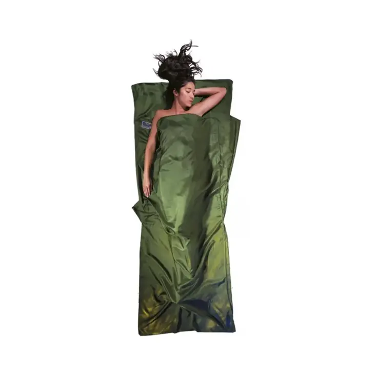 Cocoon Mummy Liner 100 % Zijde Dark Olive