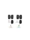TPU Sleutelhoesje voor Hyundai wit B3