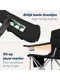 Campingstoel XL – Zwart