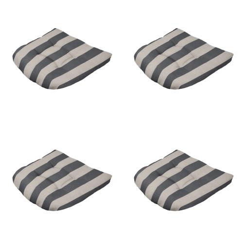 Amora - Tuinstoelkussen Hoge Rug - Set van 4