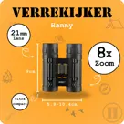 Homey’s Compact Verrekijker – Dakkant – 08x21
