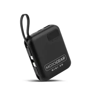 Powerbank 10.000 mAh met Kabels - Zwart
