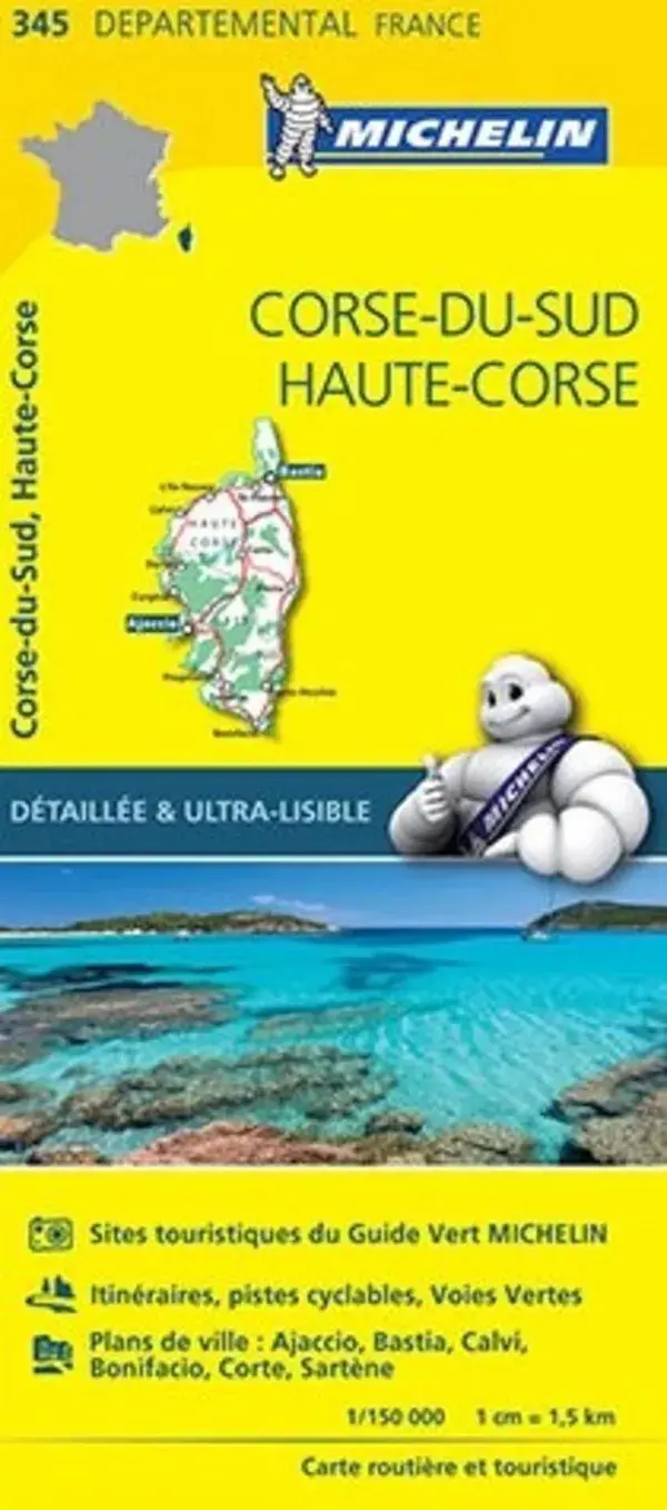 Michelin Local Wegenkaart 345 Corse-du-Sud