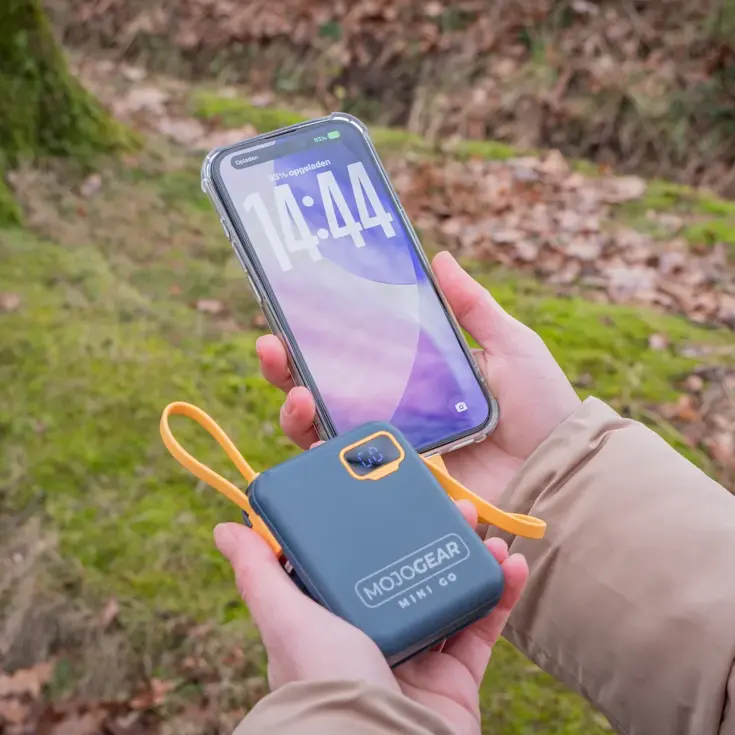 Powerbank 10.000 mAh met Kabels - Blauw