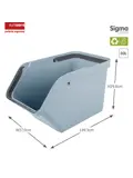 Sigma home - Prullenbak met deksel - 30L