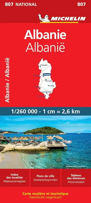 Wegenkaart National 807 Albanië