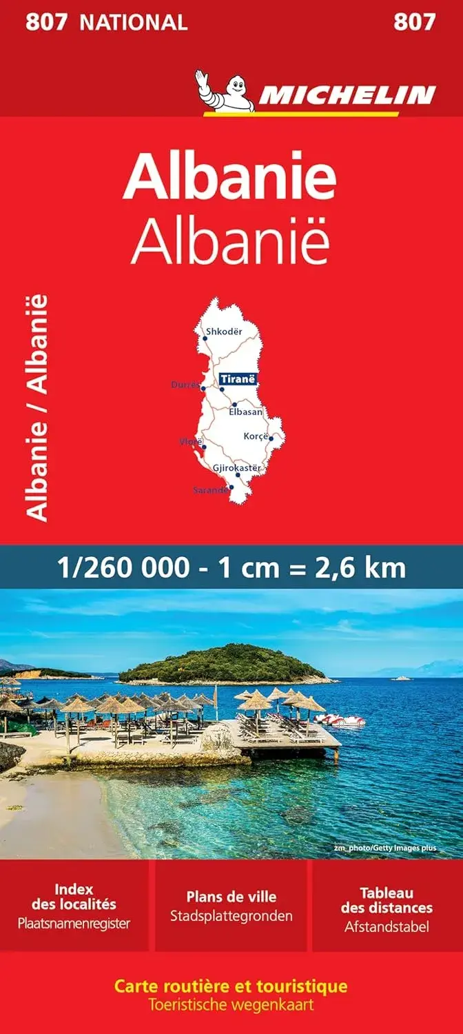 Wegenkaart National 807 Albanië