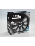 WRC Wieldoppen 14" - zwart/zilver 4 stuks