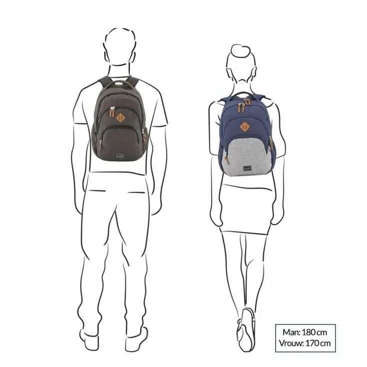 Basics Backpack Melange  | 22 L