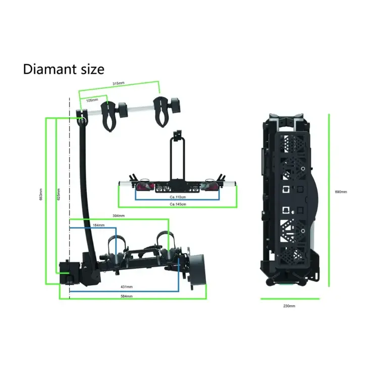 Pro-User fietsendrager Diamant