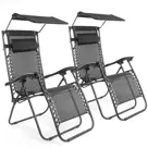 LifeGoods Opvouwbare Tuinstoelen - 2-pack