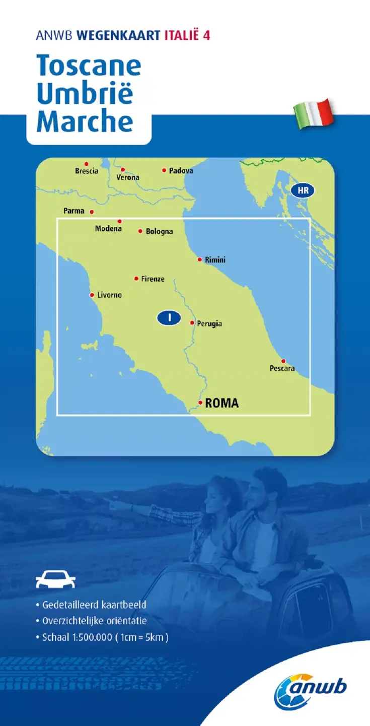 ANWB Wegenkaart Toscane, Umbrie