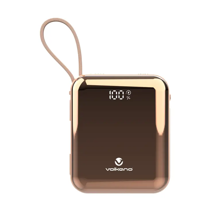 Powerbank 10.000 mAh met ingebouwde kabels