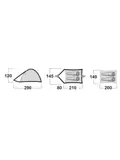 Bizam 2 Plus Blackroom 2-persoonstent