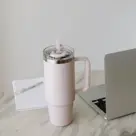 Thermosbeker AYA&IDA Thermocup with staw 885 ml