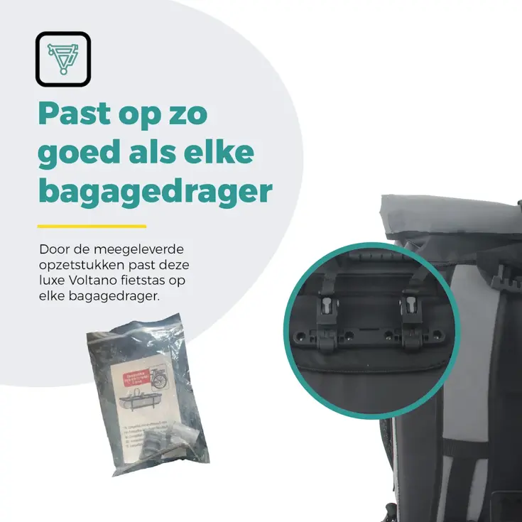Voltano Luxe E-bike Fietstas / Rugtas