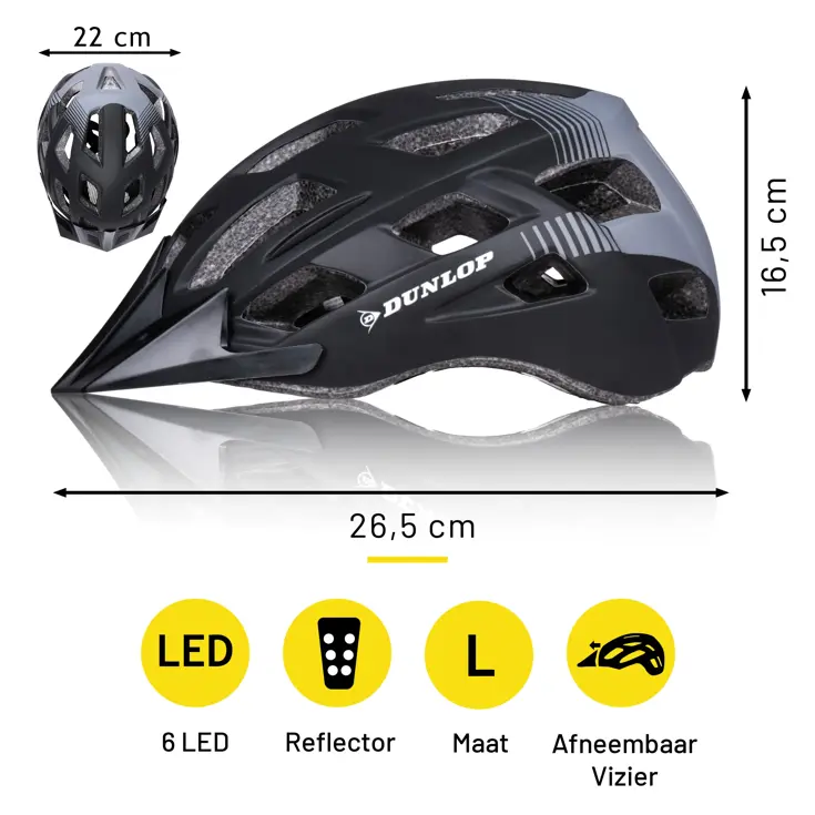 Fietshelm - Mountainbike Helm - Zwart