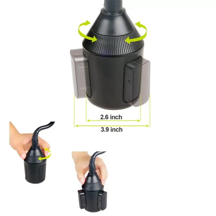 Telefoonhouder auto universeel voor in bekerhouder