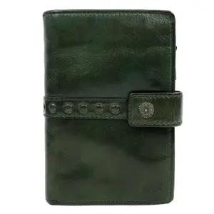 Sanne - Portemonnee - Leer - Overslag - Studs